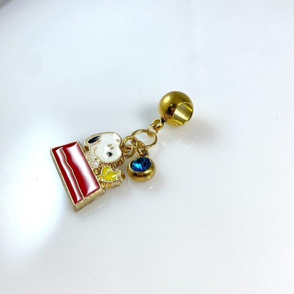Snoopy & Woodstock with Birthstone Dangle Charm - CUSTOMIZABLE - Picture 6 of 10